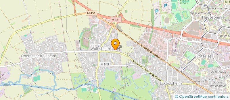 localisation de l'entreprise MADAME ELISABETH HAUSWALD  WOLFISHEIM