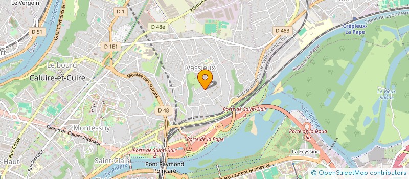 localisation de l'entreprise MADAME ELISABETH HELLUY  CALUIRE-ET-CUIRE