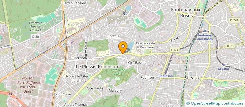 localisation de l'entreprise MADAME ELISABETH HENNEQUIN à LE PLESSIS-ROBINSON