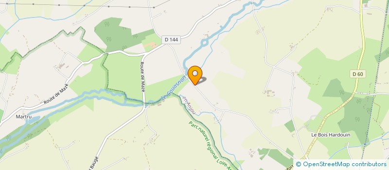 localisation de l'entreprise MADAME ELISABETH HERGUE  BAUGE-EN-ANJOU