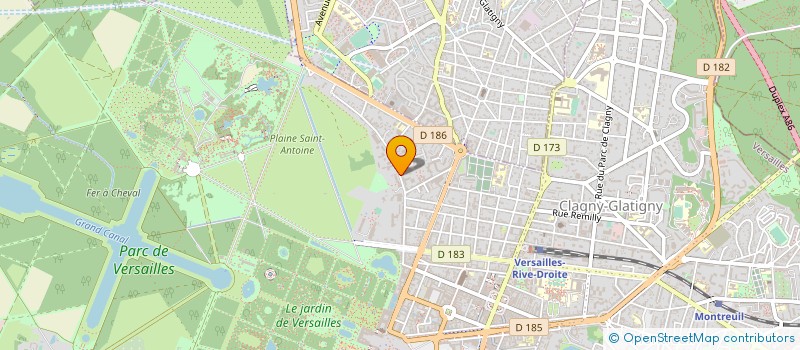 localisation de l'entreprise MADAME ELISABETH HERNANDEZ à VERSAILLES