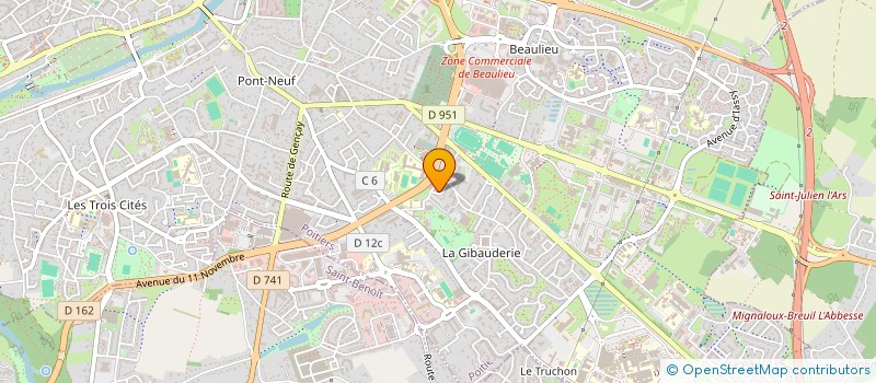 localisation de l'entreprise MADAME ELISABETH HERSAND  POITIERS