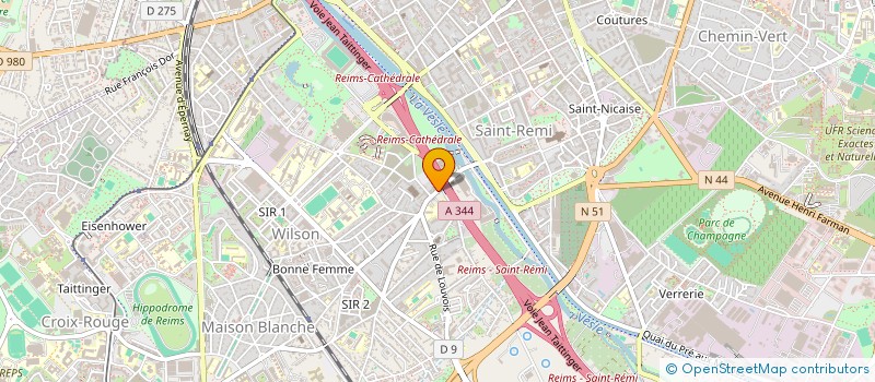 localisation de l'entreprise MADAME ELISABETH HOFLER à REIMS