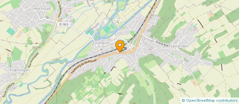 localisation de l'entreprise MADAME ELISABETH HORNY  ZILLISHEIM