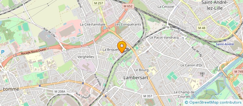 localisation de l'entreprise MADAME ELISABETH HUART à LAMBERSART
