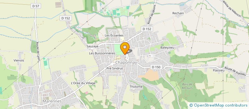 localisation de l'entreprise MADAME ELISABETH HUMBERT  CHAPONNAY