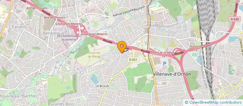 localisation de l'entreprise MADAME ELISABETH IBANEZ  VILLENAVE-D'ORNON