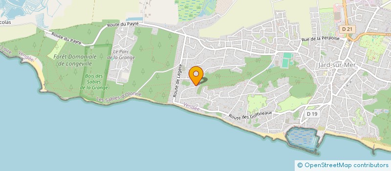 localisation de l'entreprise MADAME ELISABETH JACQUELIN  JARD-SUR-MER