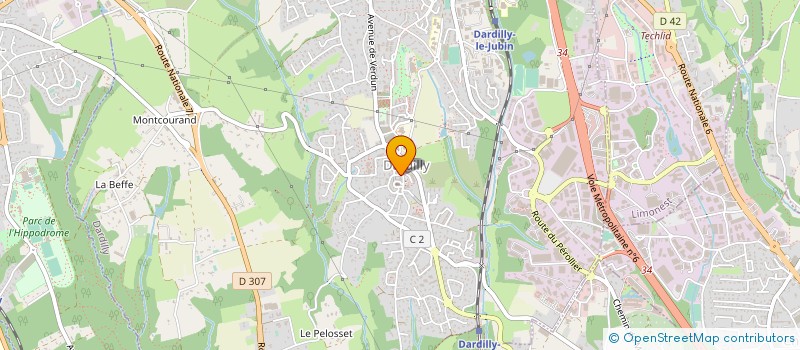 localisation de l'entreprise MADAME ELISABETH JARRY  DARDILLY