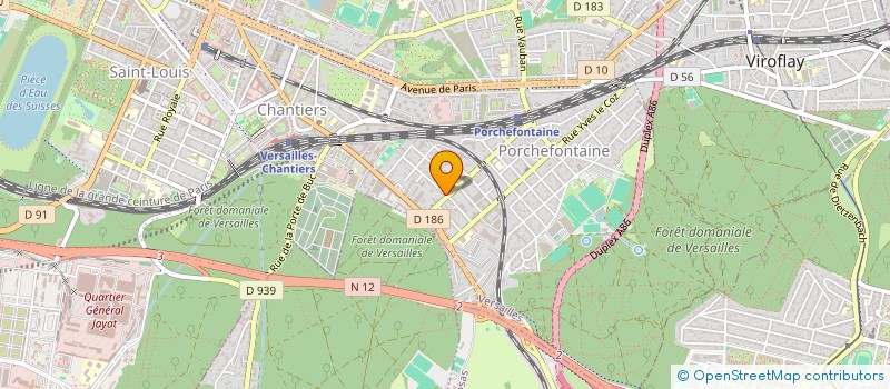 localisation de l'entreprise MADAME ELISABETH JESTIN à VERSAILLES