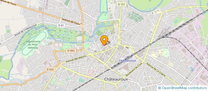 localisation de l'entreprise MADAME ELISABETH JOFFE à CHATEAUROUX