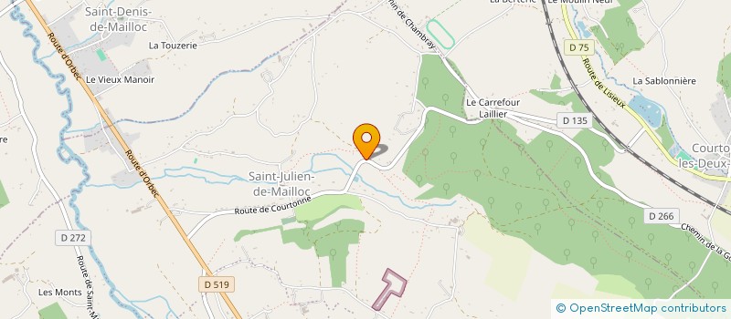 localisation de l'entreprise MADAME ELISABETH JOUSSET  VALORBIQUET