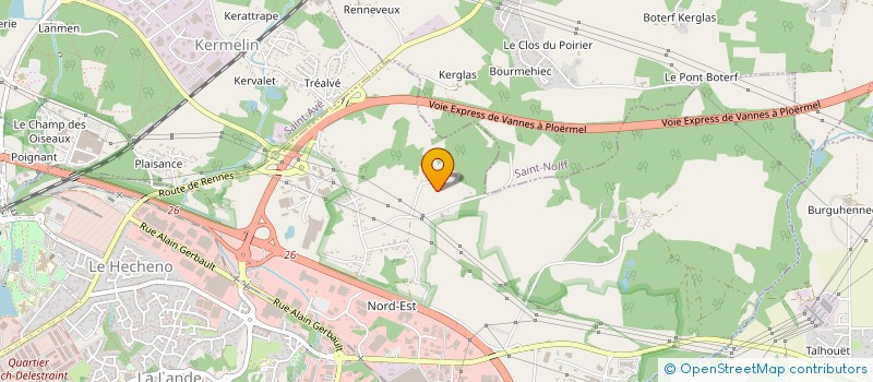 localisation de l'entreprise MADAME ELISABETH JUHEL à VANNES