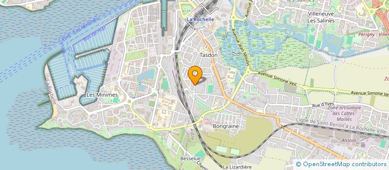 localisation de l'entreprise MADAME ELISABETH JULIEN  LA ROCHELLE