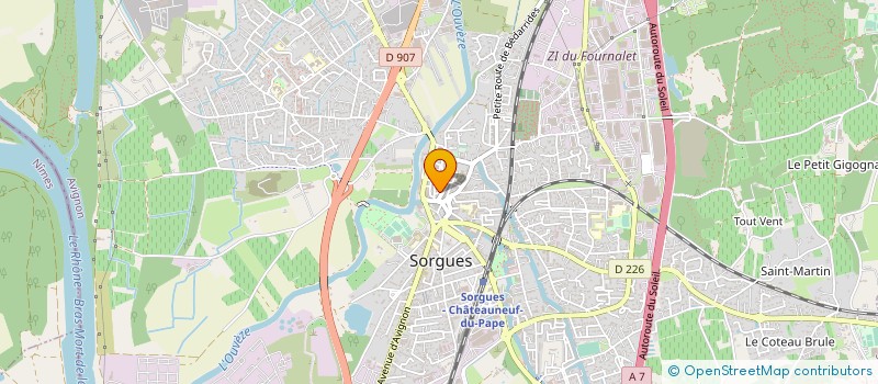 localisation de l'entreprise MADAME ELISABETH JULLIAN  SORGUES