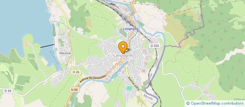 localisation de l'entreprise MADAME ELISABETH JULLIEN  LANGOGNE