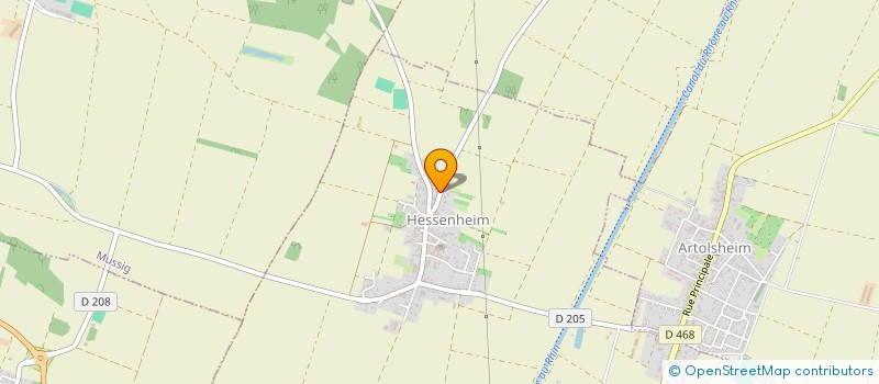 localisation de l'entreprise MADAME ELISABETH KARRER  HESSENHEIM