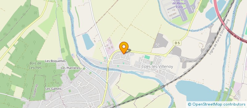 localisation de l'entreprise MADAME ELISABETH KOLODZIEJSKI  ISLES-LES-VILLENOY