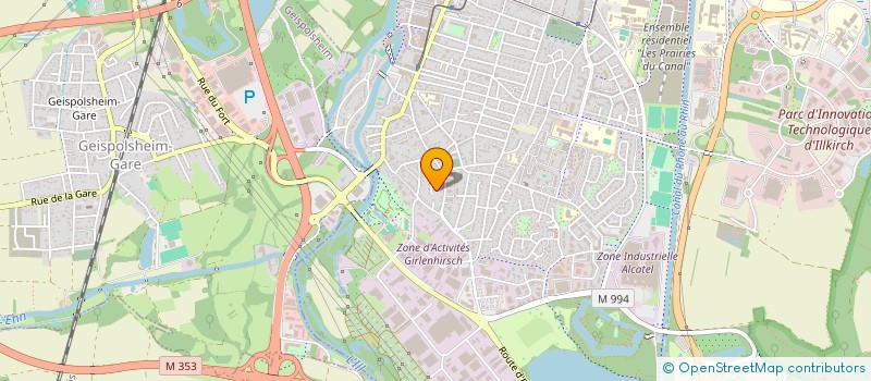 localisation de l'entreprise MADAME ELISABETH KUHL  ILLKIRCH-GRAFFENSTADEN