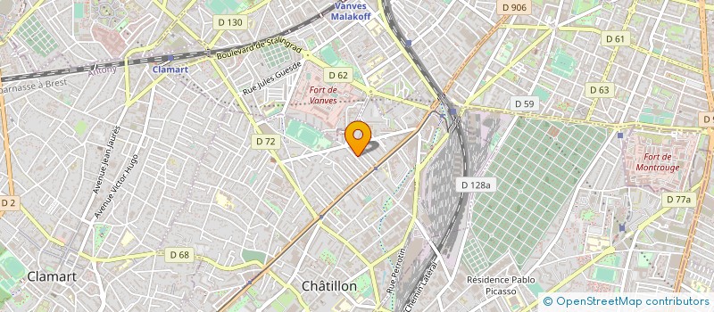 localisation de l'entreprise MADAME ELISABETH LACASCADE à CHATILLON