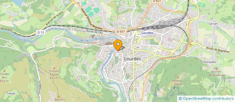 localisation de l'entreprise MADAME ELISABETH LACOMME à LOURDES