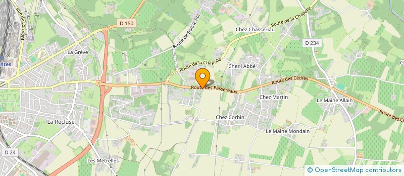 localisation de l'entreprise MADAME ELISABETH LACOUR à CHANIERS
