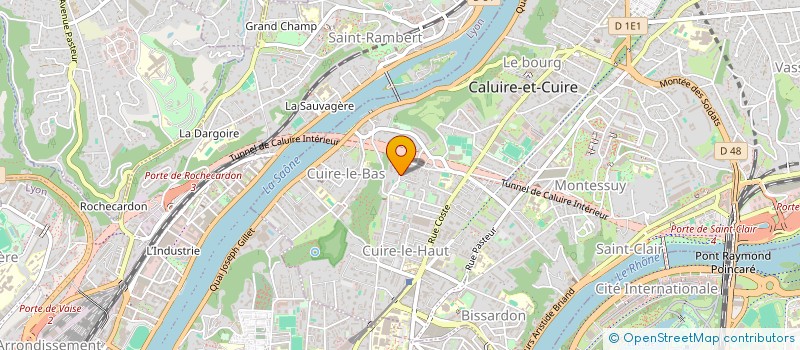 localisation de l'entreprise MADAME ELISABETH LAFAVERGE  CALUIRE-ET-CUIRE