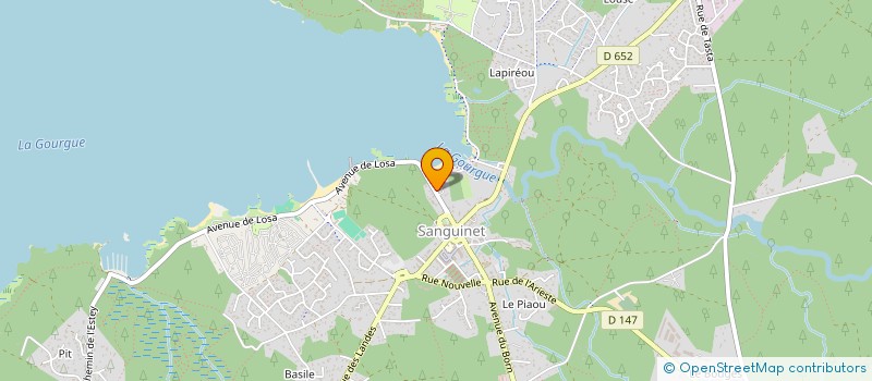 localisation de l'entreprise MADAME ELISABETH LAFFORT  SANGUINET