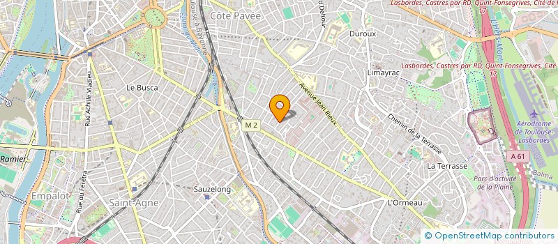 localisation de l'entreprise MADAME ELISABETH LAGO à TOULOUSE