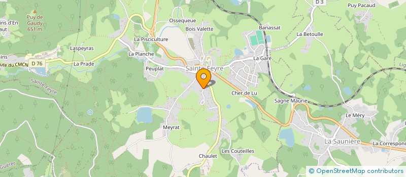 localisation de l'entreprise MADAME ELISABETH LAMIRAUD à SAINTE-FEYRE