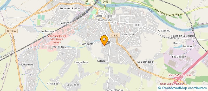 localisation de l'entreprise MADAME ELISABETH LAMOISE à SAINT-SULPICE-LA-POINTE