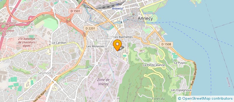 localisation de l'entreprise MADAME ELISABETH LANOE  ANNECY