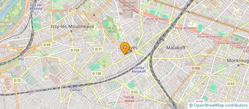 localisation de l'entreprise MADAME ELISABETH LAPALU  VANVES