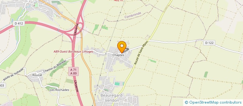 localisation de l'entreprise MADAME ELISABETH LAROYE  BEAUREGARD-VENDON