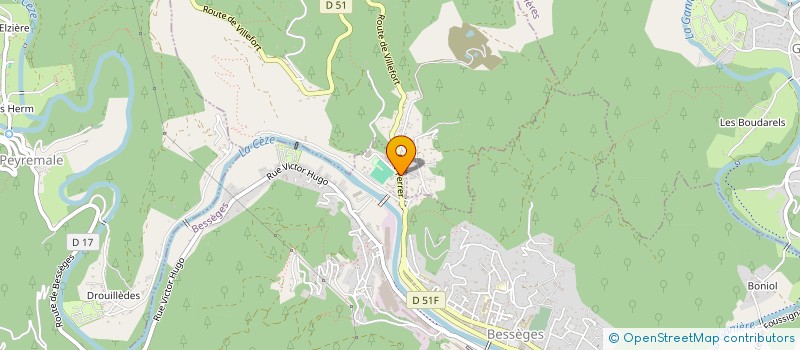 localisation de l'entreprise MADAME ELISABETH LAURENT  BESSEGES