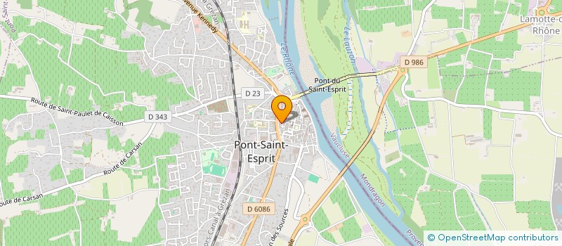 localisation de l'entreprise MADAME ELISABETH LAURENT  PONT-SAINT-ESPRIT