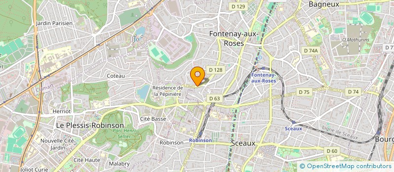 localisation de l'entreprise MADAME ELISABETH LAVAUX à FONTENAY-AUX-ROSES