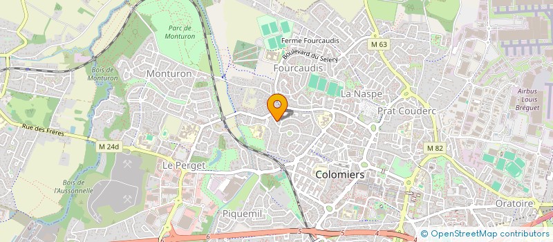 localisation de l'entreprise MADAME ELISABETH LAVIGNE à COLOMIERS