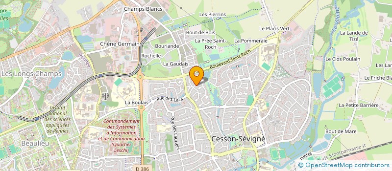 localisation de l'entreprise MADAME ELISABETH LE FEE  CESSON-SEVIGNE