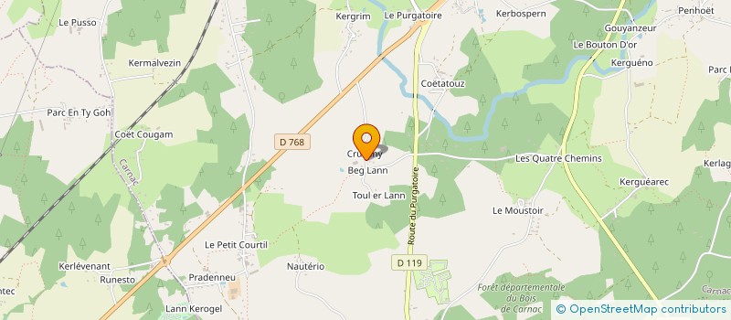 localisation de l'entreprise MADAME ELISABETH LE GLOAHEC à CARNAC