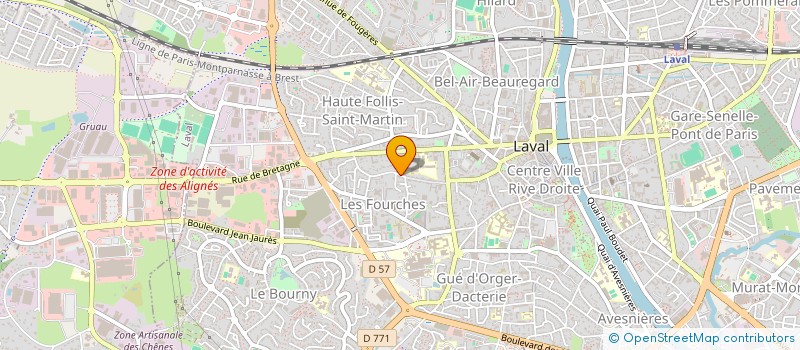 localisation de l'entreprise MADAME ELISABETH LE HASIF à LAVAL