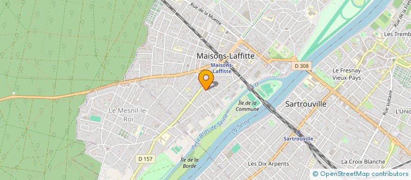 localisation de l'entreprise MADAME ELISABETH LE RIBOTEUR à MAISONS-LAFFITTE