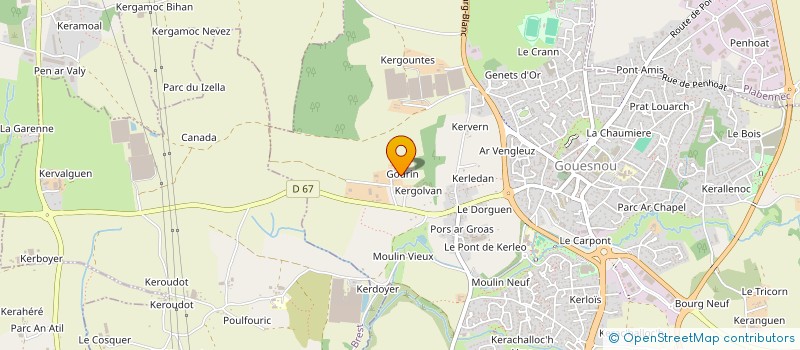 localisation de l'entreprise MADAME ELISABETH LE ROUX à GOUESNOU