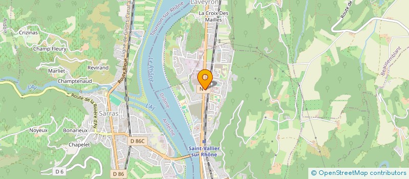 localisation de l'entreprise MADAME ELISABETH LE SAUX  SAINT-VALLIER