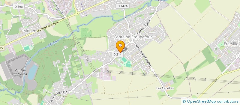 localisation de l'entreprise MADAME ELISABETH LECHEVALLIER  FONTAINE ETOUPEFOUR