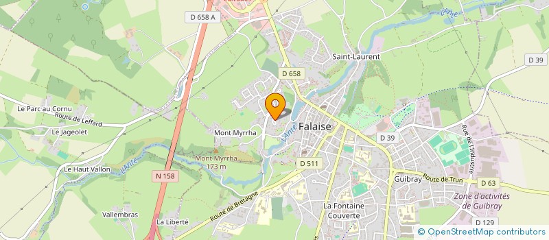 localisation de l'entreprise MADAME ELISABETH LECOURT  FALAISE