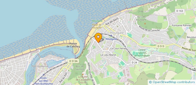 localisation de l'entreprise MADAME ELISABETH LEGRAND  HOULGATE