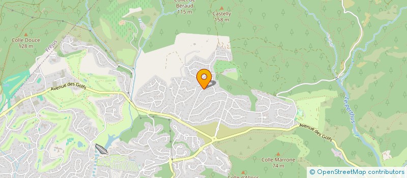 localisation de l'entreprise MADAME ELISABETH LEGROS  SAINT-RAPHAEL