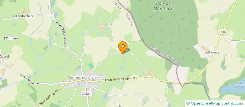 localisation de l'entreprise MADAME ELISABETH LEMASSON à LIGNIERES-ORGERES