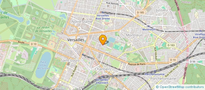 localisation de l'entreprise MADAME ELISABETH LERICHE à VERSAILLES
